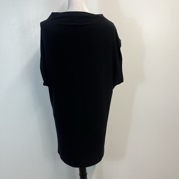KamaliKulture Dress Tunic Women's Size M Black Stretch Slinky Cocktail Dinner - Picture 6 of 7